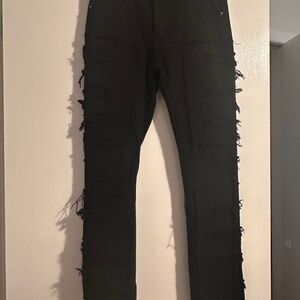 Black distressed Jeans